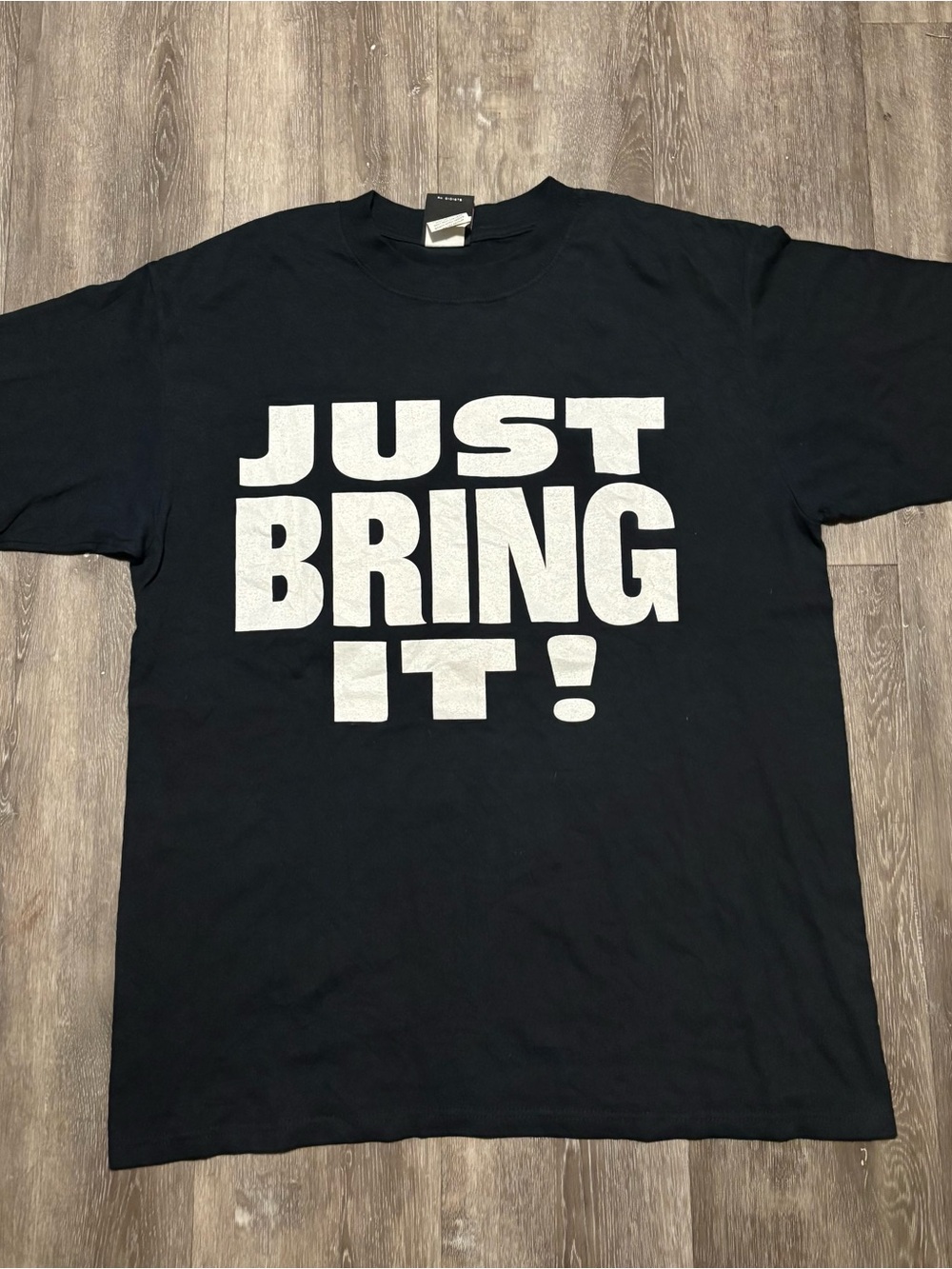 Vintage The Rock Just Bring It WWF T-Shirt Size L Wrestling 2000